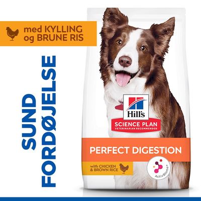 Hill's Science Plan Perfect Digestion Adult 1+ Medium med kylling & brune ris