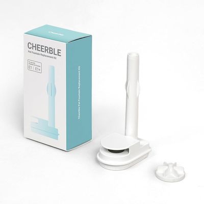 Cheerble Pet Fountain Replacement Kit, kompatibel med modellerna E1 och E1+. Innehåller reservdelar för husdjursdricksfontän.