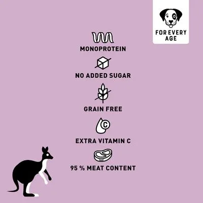 Chewies Vleesrepen - Voordeelpakket: Kangaroe 3 x 150 g