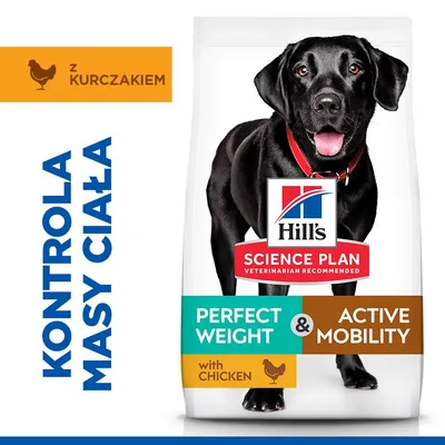 Hill's Science Plan Adult Perfect Weight & Active Mobility Adult 1+ Large, kurczak - 12 kg