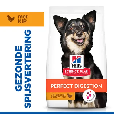 Hill's Science Plan Adult Perfect Digestion Small & Mini Breed Hondenvoer - Dubbelpak: 2 x 6 kg