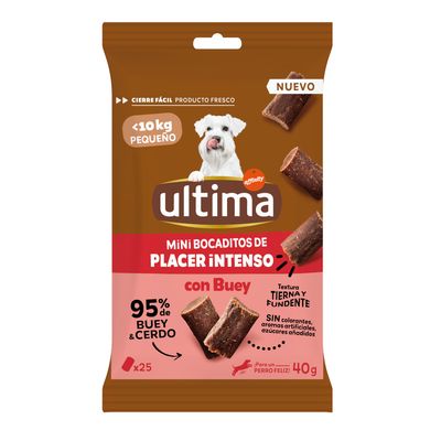 Ultima Dog Mini Snack Pack % - Vacuno (3 x 40 g)