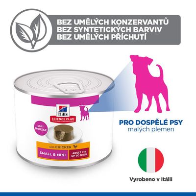 Hill's Science Plan Adult Small & Mini Mousse - Kuřecí (12 × 200 g)