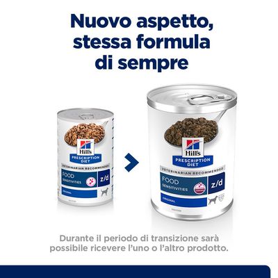 Hill's Prescription Diet z/d Food Sensitivities umido cane