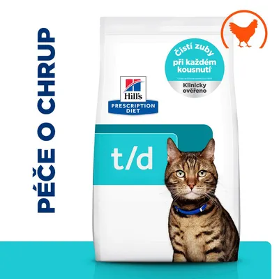 Hill's Prescription Diet t/d Dental Care Chicken - výhodné balení: 2 x 3 kg
