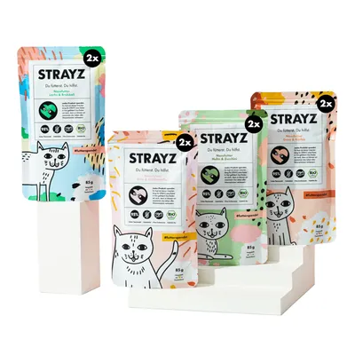 STRAYZ BIO 8 x 85 g - Assortiment d’essai BIO