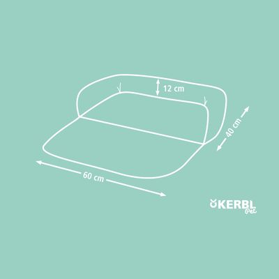 Kerbl huisdier bankkussen Emalia, grijs