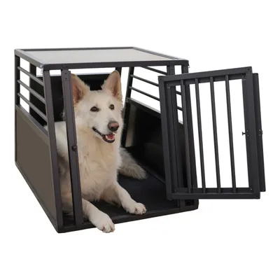 Kerbl Pet aluminijski transporter Vacation, sivi - Š 92 x D 65 x V 65 cm