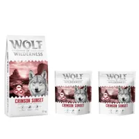  12 + 2 kg gratis! 14 kg Wolf of Wilderness - getreidefreie Rezeptur - "Crimson Sunset" Lamm & Ziege