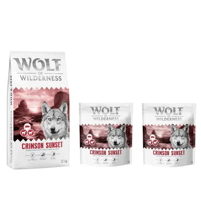 12 + 2 kg gratis! 14 kg Wolf of Wilderness - getreidefreie Rezeptur - "Crimson Sunset" Lamm & Ziege 12 + 2 kg gratis! 14 kg Wolf of Wilderness - getreidefreie Rezeptur - "Crimson Sunset" Lamm & Ziege