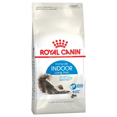 Royal Canin Home Life Indoor Long Hair, sucha karma dla kotów długowłosych, wspomaga redukcję kul włosowych i zapachu odchodów.