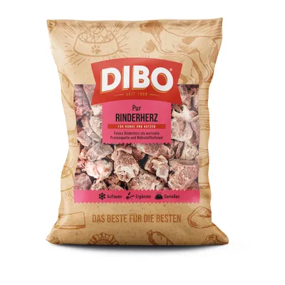 DIBO Frostfutter Rinderherz - 24 x 500 g DIBO Frostfutter Rinderherz - 24 x 500 g