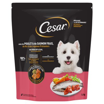 Cesar Adult con pollo, salmón y verduras para perros 1,4 kg