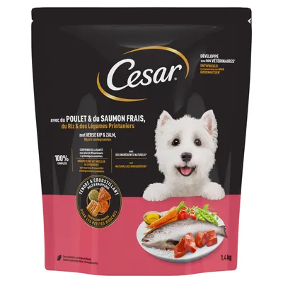 Cesar Adult mit Huhn, Lachs und Gemüse - 1,4 kg Cesar Adult mit Huhn, Lachs und Gemüse - 1,4 kg