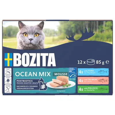 Bozita Mousse 12 x 85 g - Mixed Ocean