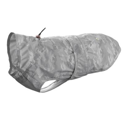 Chubasquero reflectante HUNTER Huka to go, plateado para perros aprox. 40 cm de longitud dorsal