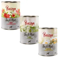 Purizon Single Meat 6 x 400 g - Mix: Huhn, Rind, Lamm
