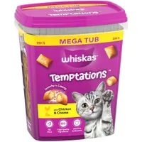 Whiskas Temptations Mega Tub - Chicken & Cheese (350g)