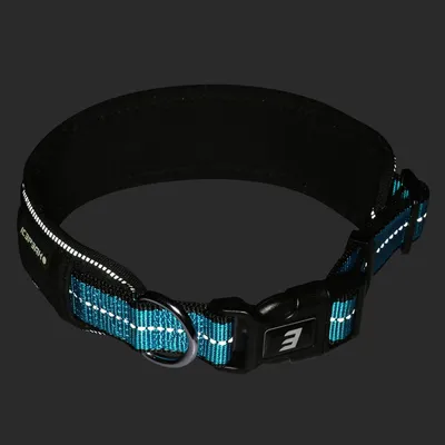 Icepeak Pet Highway blødt halsbånd, aqua - Størrelse L: 40 - 60 cm halsomkreds, 55 mm bred