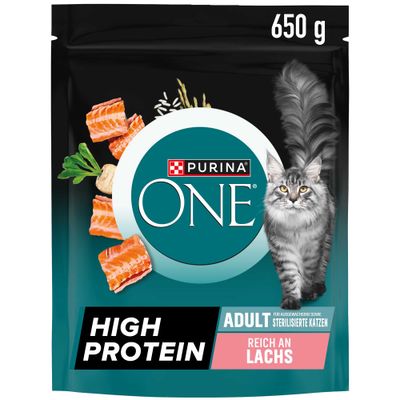 PURINA ONE High Protein Zalm Voordeelpakket: 3 x 650 g