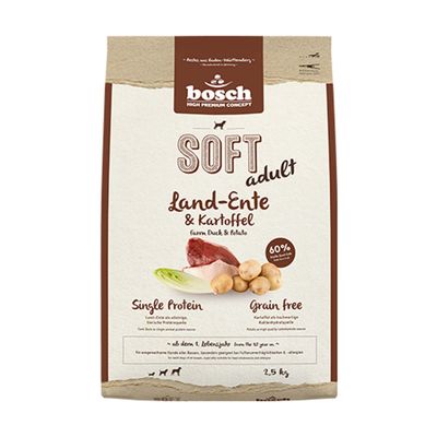 bosch Soft -kokeilupakkaus: 2 makua yhteispakkauksessa säästöhintaan! 2 x 2,5 kg