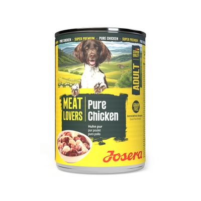 Sparpaket Josera Meatlovers Pure 12 x 400 g Huhn (neues Design)