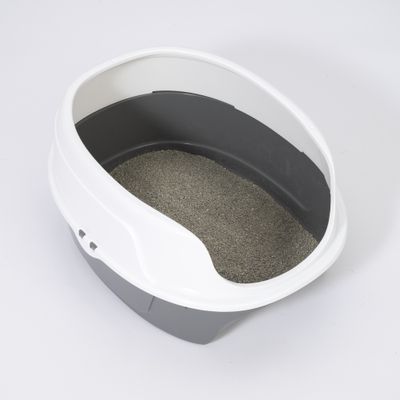 zooplus Basics Cat Litter Tray - Grey /White