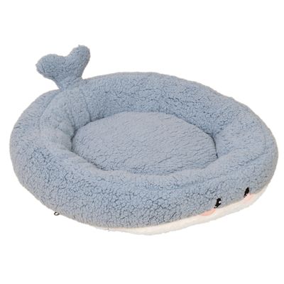 TIAKI Haustierbett Teddy Whale - Größe M: Ø 60 x H 15 cm
