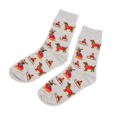 zooplus Exclusive Pet & Parent Weihnachtliche Socken - Für Hundebesitzer - Einheitsgröße (36 - 41 / 1 Paar)