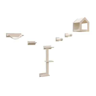 Kerbl Pet Mur d’escalade Monte Prado pour chats - set de 6 pièces Kerbl Pet Mur d’escalade Monte Prado pour chats - set de 6 pièces