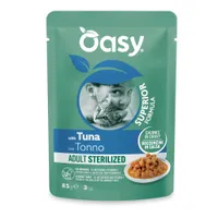 Oasy Adult Bocconcini in Salsa Buste 12 x 85 g - Sterilized Tonno