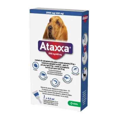 Ataxxa Spot-on dla psów, 25 - 40 kg - 4 ml Ataxxa Spot-on dla psów, 25 - 40 kg - 4 ml