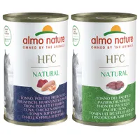 Almo Nature HFC Voordeelpakket Kattenvoer 12 x 140 g - Mix: Pacific Tonijn + Tonijn / Kip / Ham