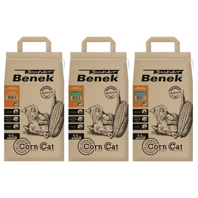 Míchané balení Benek Super Corn Cat, 3 x 7 l - 3 x 7 l Míchané balení Benek Super Corn Cat, 3 x 7 l - 3 x 7 l