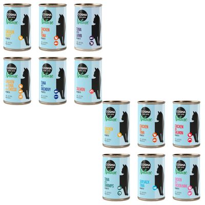 Kombi-Paket: Cosma Nature 12 x 140 g Mixpaket 1 (6 Sorten) + Mixpaket 2 (6 Sorten)