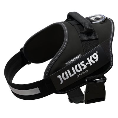 JULIUS-K9 IDC®-Powergeschirr - schwarz Größe L: Brustumfang 63 - 85 cm