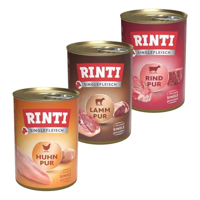 RINTI-kokeilupakkaus 6 x 400 g, monta makua - Sensible Pur Mix 