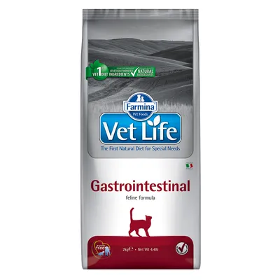 Farmina Vet Life Gastrointestinal Feline Formula Crocchette per gatti - 2 x 2 kg