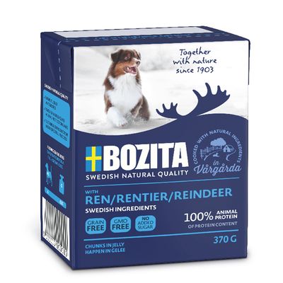 Bozita Bouchées en gelée 24 x 370 g pour chien Renne