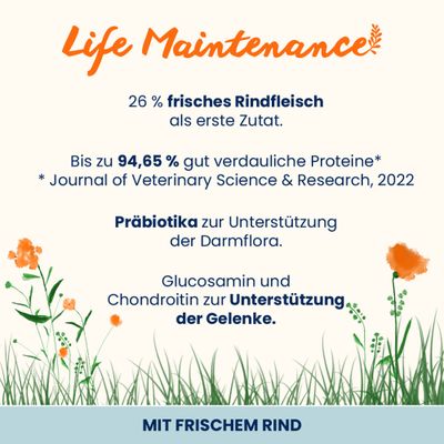 Almo Nature Life Maintenance Adult Rind & Reis Large