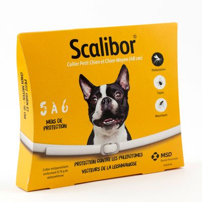 Scalibor® Collier antiparasitaire 2 colliers petit chien et chien moyen, 48 cm