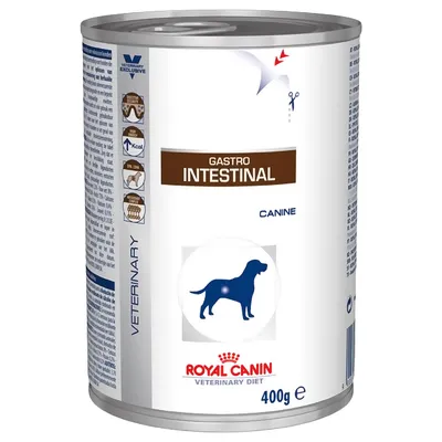 Royal Canin Veterinary Diet Gastro Intestinal våtfoder för hund, 400 g burk. För hundar med matsmältningsproblem. Endast för veterinärbruk.