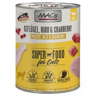 MAC's Cat 24 x 800 g Alimento umido per gatti Mix Pollame (2 varianti)