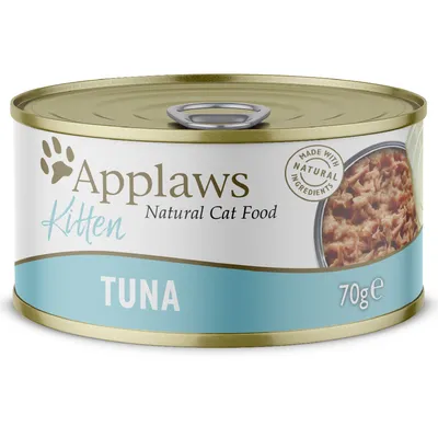 Applaws Kitten Natural Cat Food, tuňák, 70g konzerva. Vyrobeno z přírodních surovin.