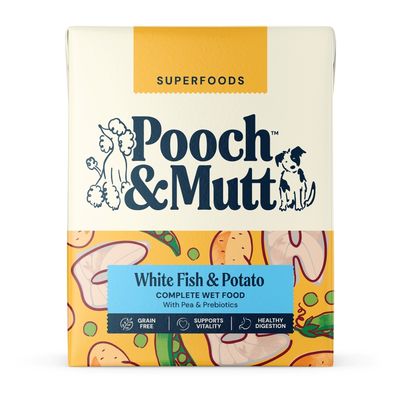 Pooch and Mutt Wet Dog Food -  Fish, Potato & Pea 12 x 375g