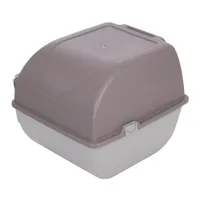 Самопочистваща се тоалетна за котки Omega Paw Roll'n Clean - Цвят: таупе/ сиво