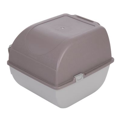 Maison de toilette auto-nettoyante Roll'n clean Omega Paw taupe / gris