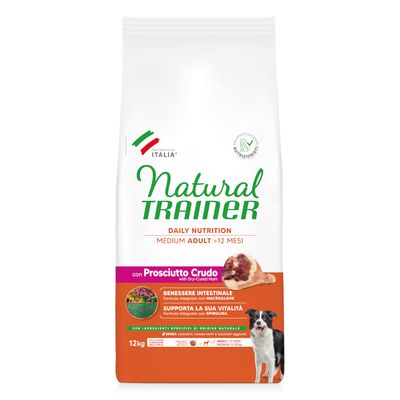 Natural Trainer Adult Medium con Prosciutto Crudo 12 kg