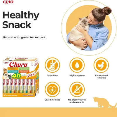 Churu Chicken Variety Pack 40 x 14g - Chicken Variety Pack (4 Varieties)