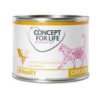 Set risparmio! Concept for Life Veterinary Diet 24 x 200 g/185 g   - Pollo urinary 24 x 200 g